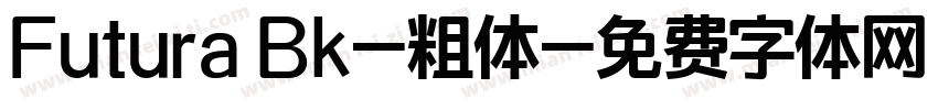 Futura Bk-粗体字体转换